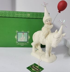 Rare Snow Babies 2008 Best Birthday Ever Figure Figurine 807085 Pony Horse